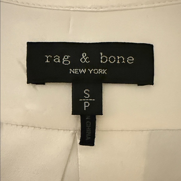 Rag & Bone Cream Wrap Blouse - Picture 2 of 6